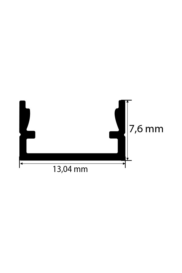 7x13 mm Kanal Led Profili 7x13 mm Kanal Led Profili